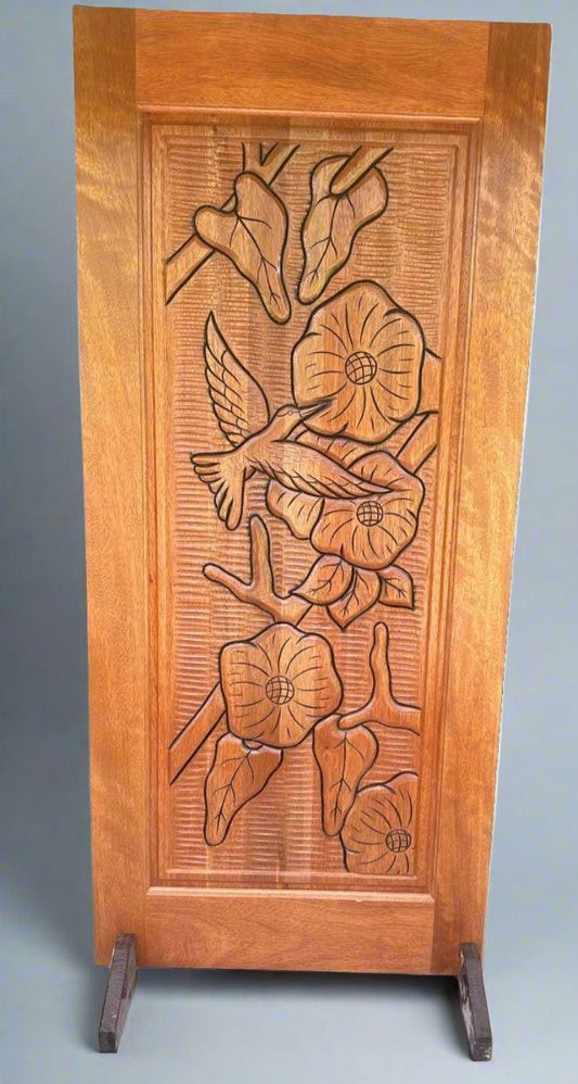 Hand-carved Brazilian Mahogany Entryway Doors - Spring Door