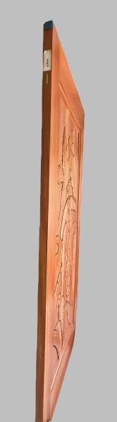 Hand-carved Brazilian Mahogany Entryway Doors - Parrot (Papagallo) Door